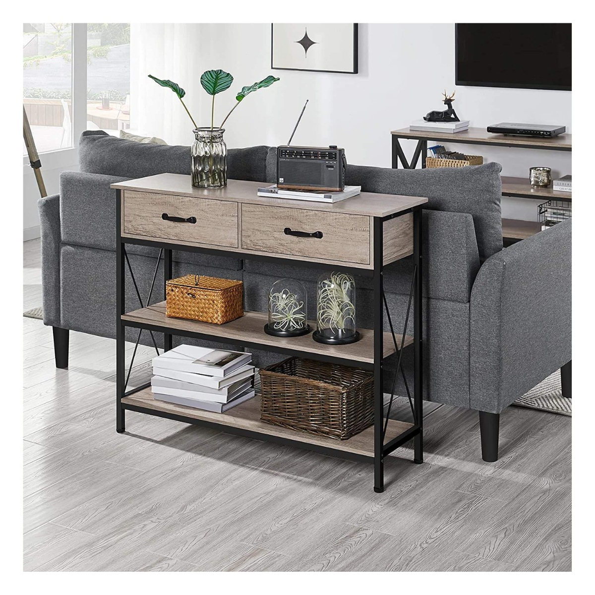 Foundry Tiered Console Side Table